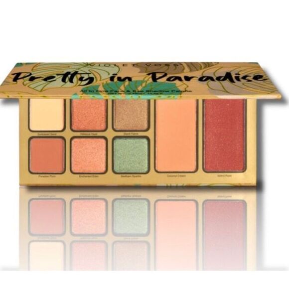 VIOLET VOSS - NWT - Pretty in Paradise All-in-One Face & Eye Shadow Palette - Picture 10 of 14